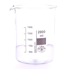 Simax® Glass Beaker, Squat Form: 2000ml